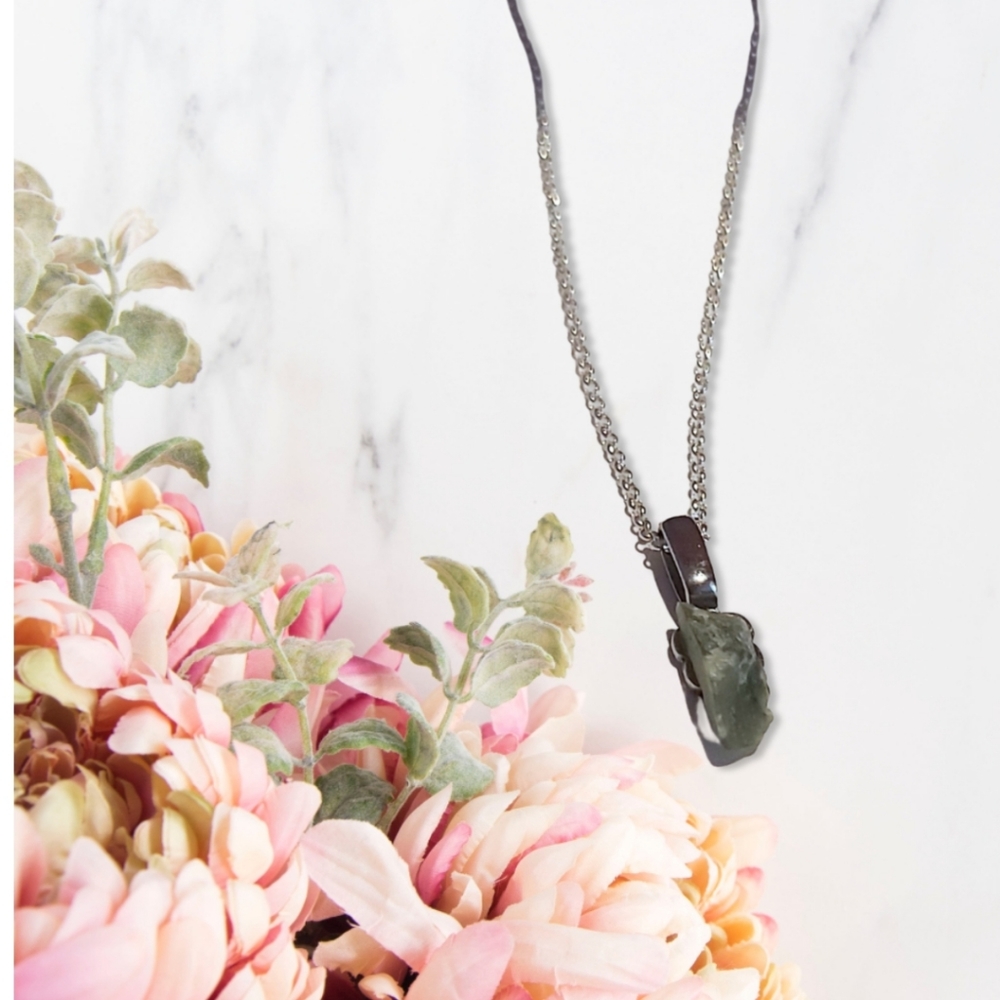 Pure Jade Nugget Necklace